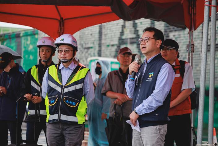 北市114年度防汛演練 統裁官為工務局副局長黃立遠  